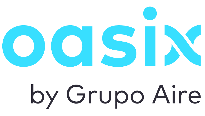 logo de la marca OASIX de grupo aire